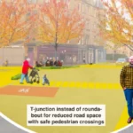 Visualisation of transformed roundabout